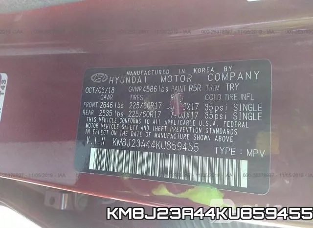 KM8J23A44KU859455 фото 10