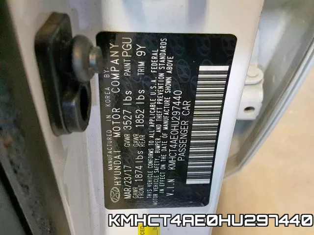 KMHCT4AE0HU297440 фото 2