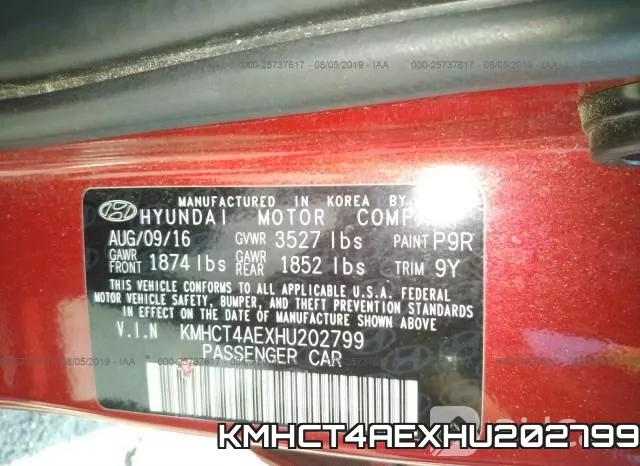 KMHCT4AEXHU202799 фото 10