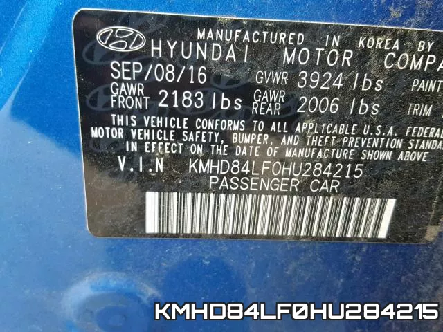 KMHD84LF0HU284215 фото 2