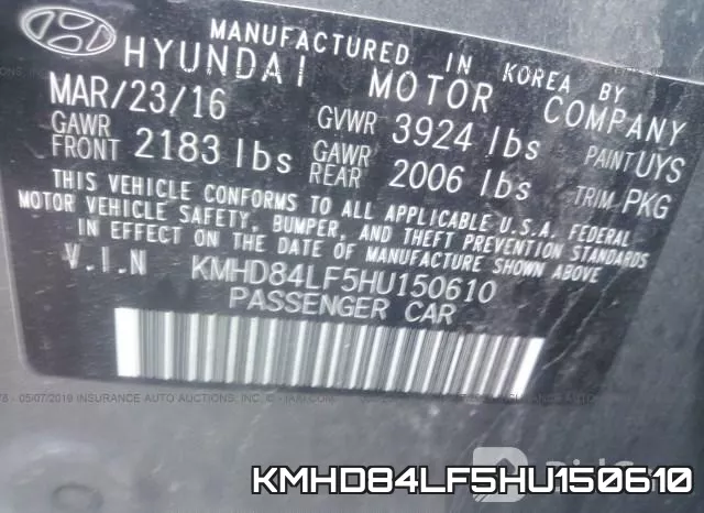 KMHD84LF5HU150610 фото 10