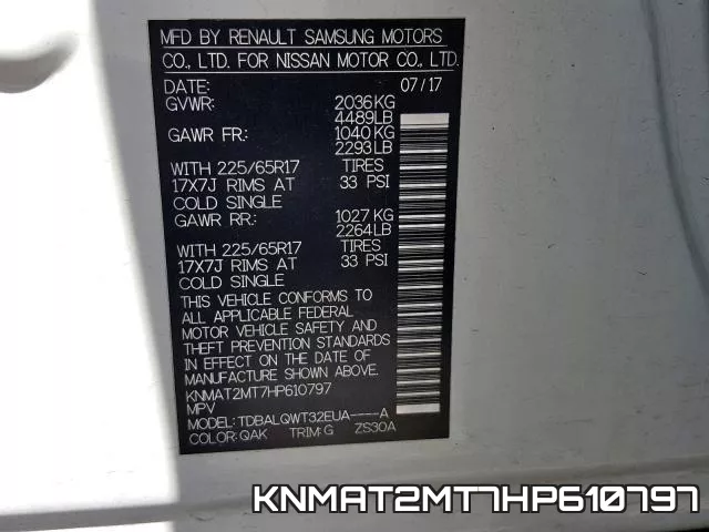 KNMAT2MT7HP610797 фото 2