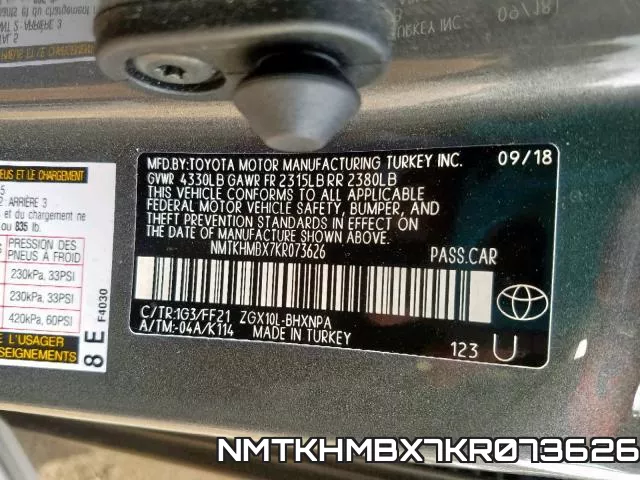 NMTKHMBX7KR073626 фото 2