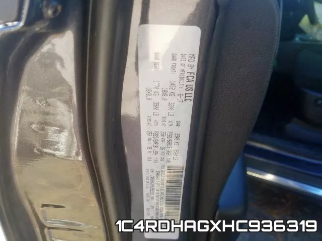 1C4RDHAGXHC936319 фото 2