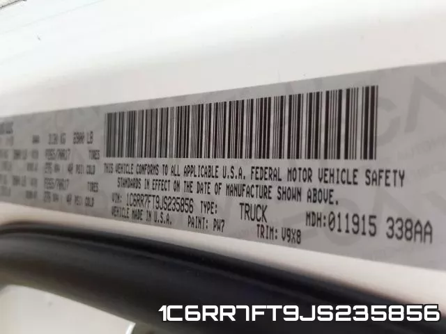 1C6RR7FT9JS235856 фото 2
