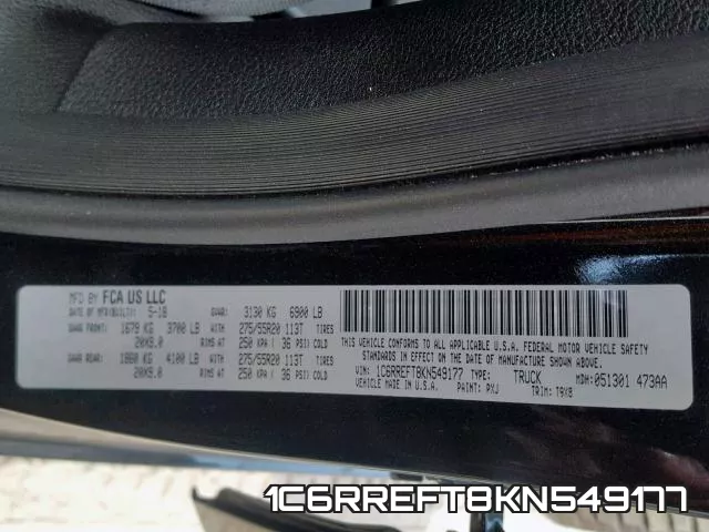 1C6RREFT8KN549177 фото 2