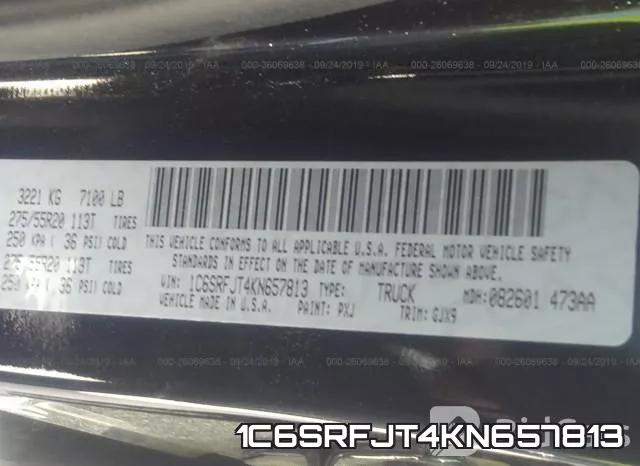 1C6SRFJT4KN657813 фото 10