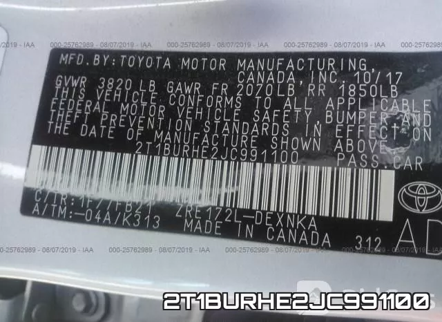 2T1BURHE2JC991100 фото 10