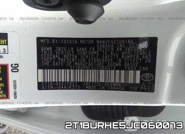 2T1BURHE5JC060073 фото 10