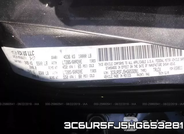 3C6UR5FJ5HG653281 фото 9