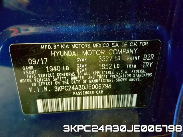 3KPC24A30JE006798 фото 2