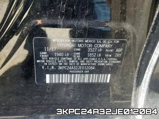 3KPC24A32JE012084 фото 2