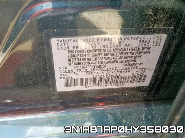 3N1AB7AP0HY358030 фото 2