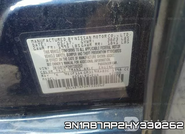 3N1AB7AP2HY330262 фото 10