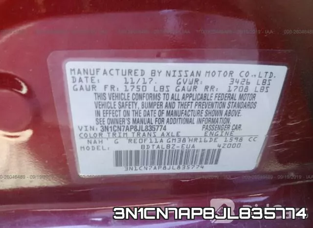 3N1CN7AP8JL835774 фото 10