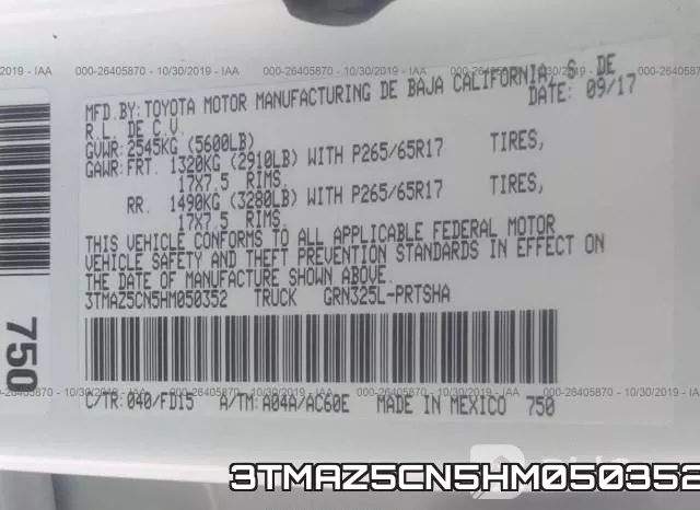 3TMAZ5CN5HM050352 фото 8
