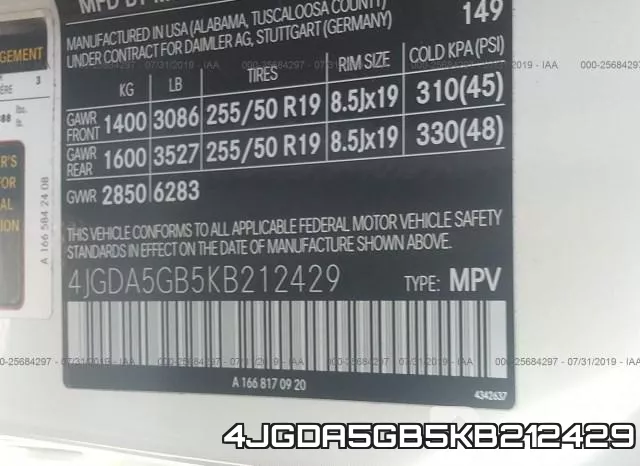 4JGDA5GB5KB212429 фото 10