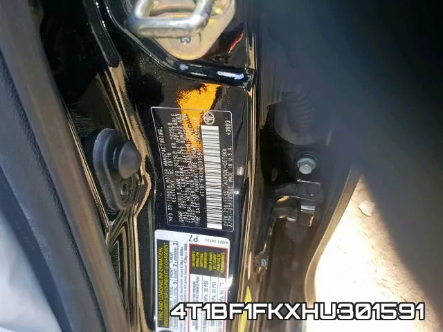 4T1BF1FKXHU301591 фото 2