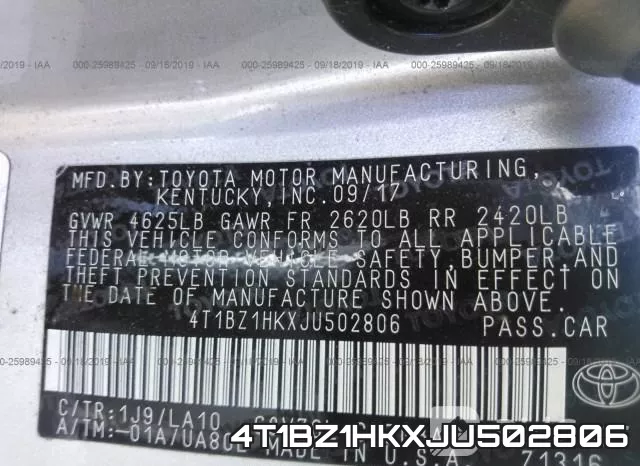 4T1BZ1HKXJU502806 фото 10