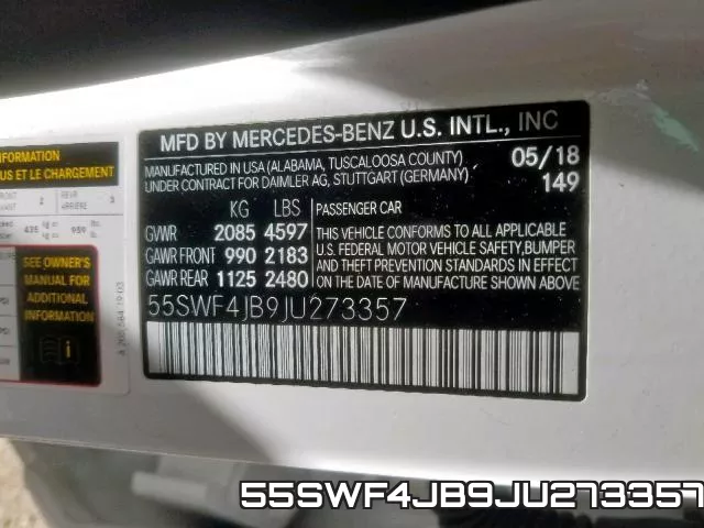 55SWF4JB9JU273357 фото 2