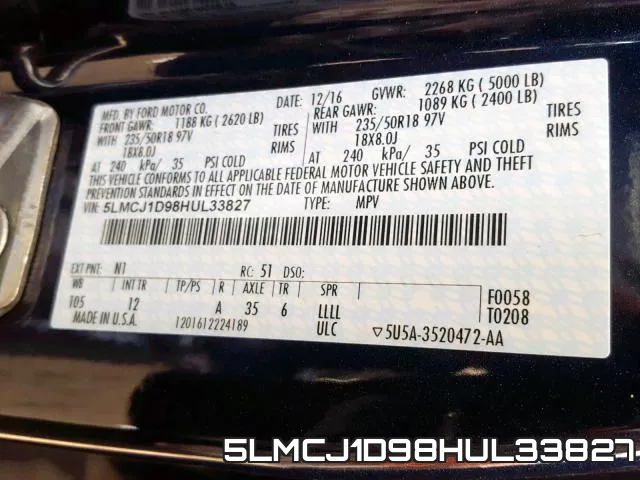 5LMCJ1D98HUL33827 фото 2