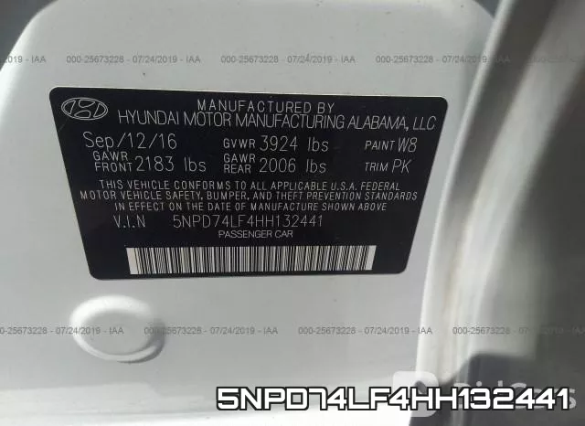 5NPD74LF4HH132441 фото 10