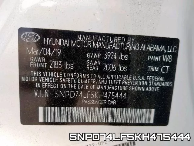 5NPD74LF5KH475444 фото 2
