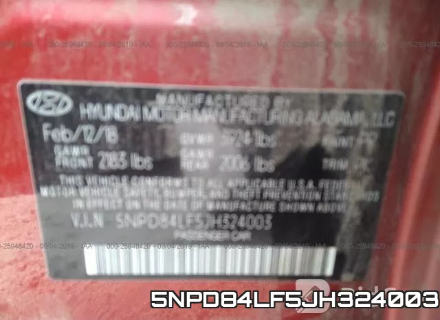 5NPD84LF5JH324003 фото 10