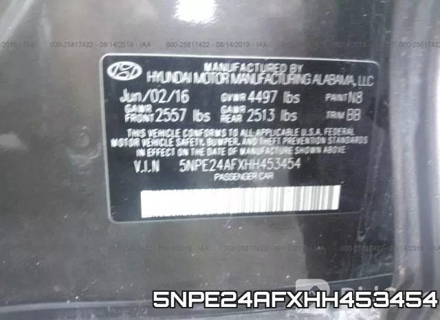 5NPE24AFXHH453454 фото 10