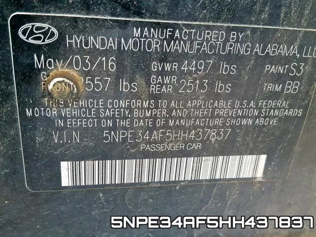 5NPE34AF5HH437837 фото 2