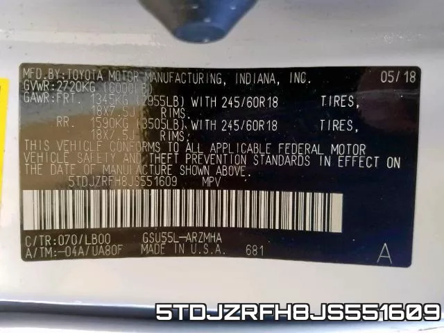 5TDJZRFH8JS551609 фото 2