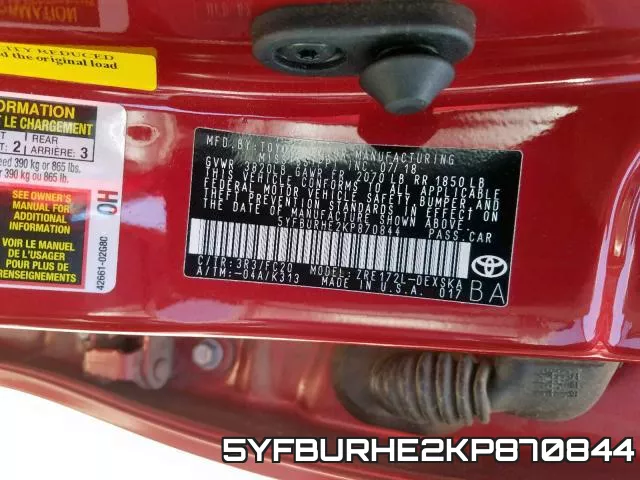 5YFBURHE2KP870844 фото 2