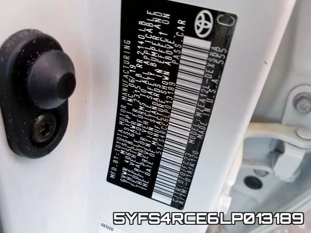 5YFS4RCE6LP013189 фото 2