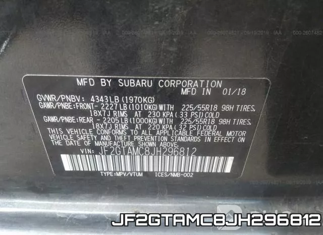 JF2GTAMC8JH296812 фото 10