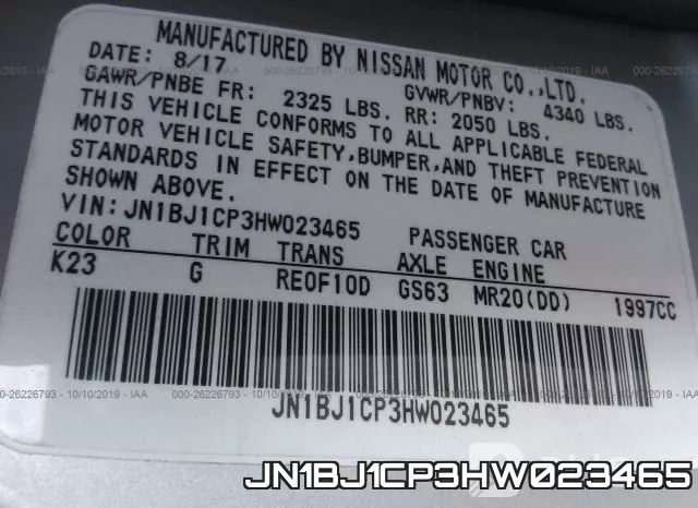 JN1BJ1CP3HW023465 фото 10