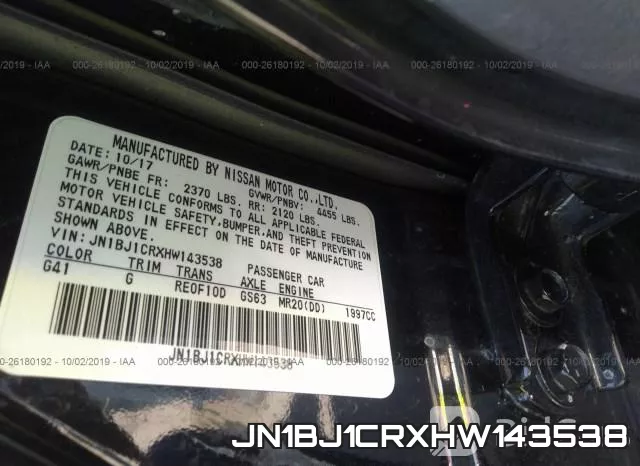 JN1BJ1CRXHW143538 фото 10