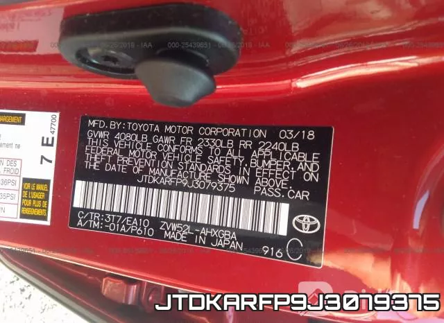 JTDKARFP9J3079375 фото 10
