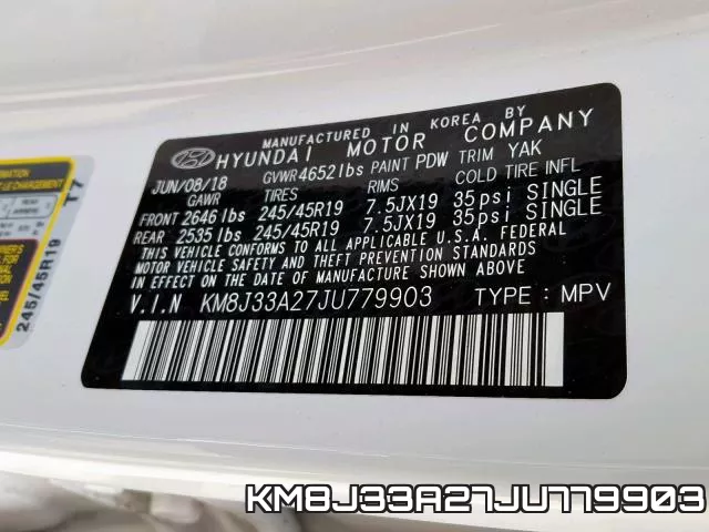 KM8J33A27JU779903 фото 2