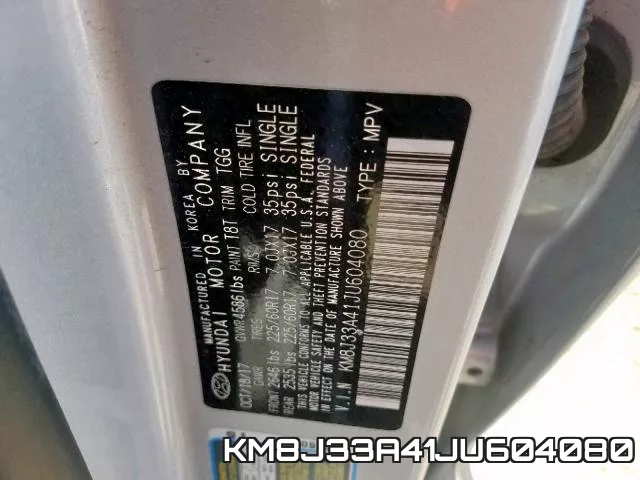 KM8J33A41JU604080 фото 2