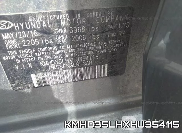 KMHD35LHXHU354115 фото 10