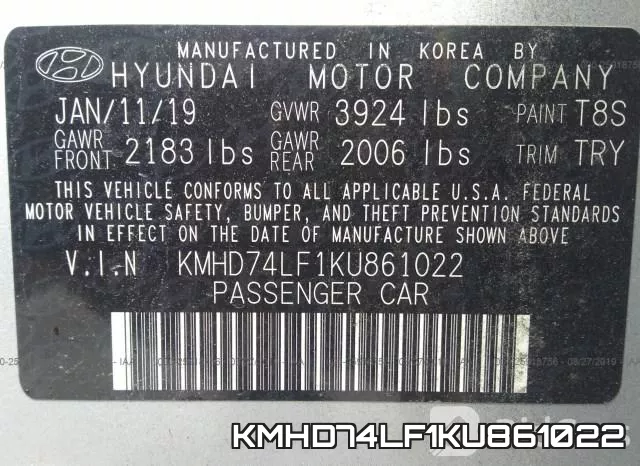 KMHD74LF1KU861022 фото 10
