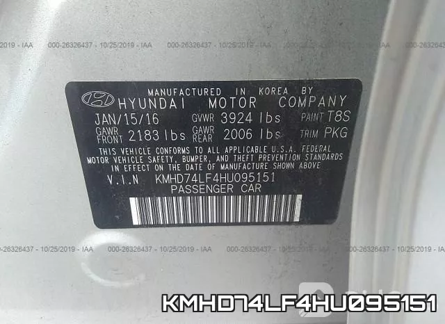 KMHD74LF4HU095151 фото 10