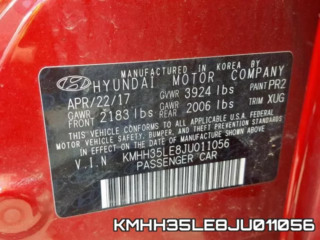 KMHH35LE8JU011056 фото 2