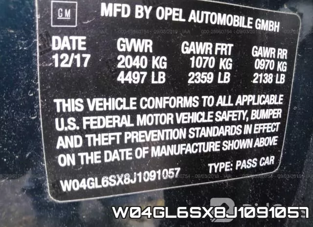 W04GL6SX8J1091057 фото 10