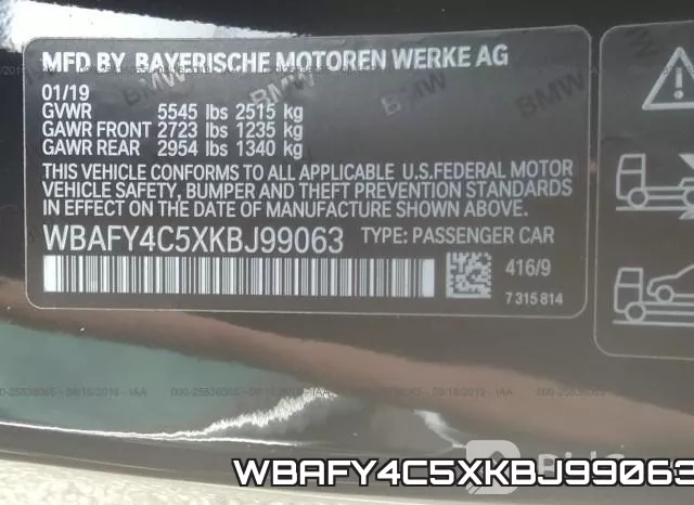 WBAFY4C5XKBJ99063 фото 10