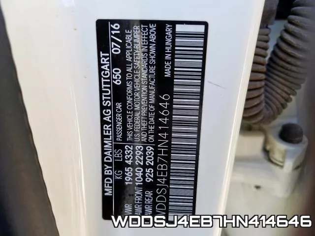 WDDSJ4EB7HN414646 фото 2