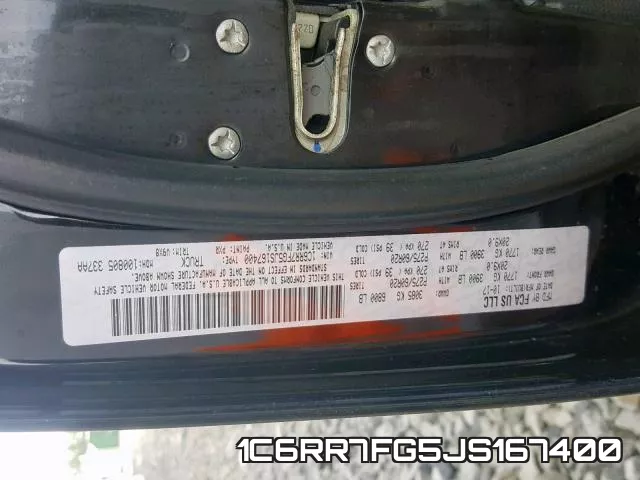 1C6RR7FG5JS167400 фото 2