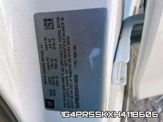 1G4PR5SKXH4118606 фото 2