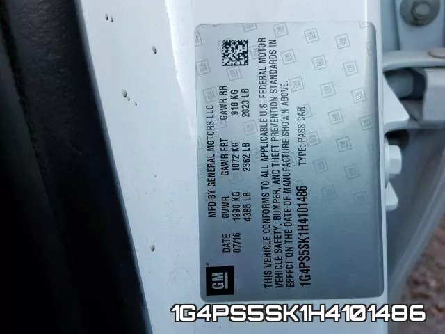 1G4PS5SK1H4101486 фото 2
