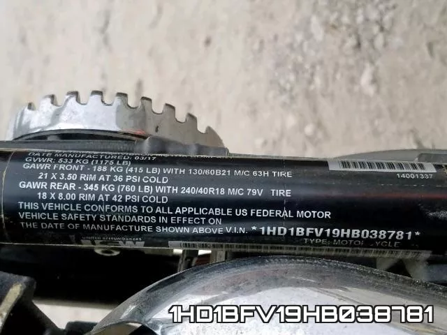 1HD1BFV19HB038781 фото 2
